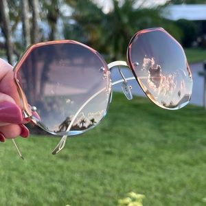 FASHION GLASSES Women Geometric Lens Glasses